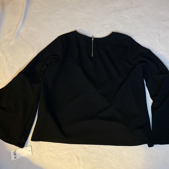 Bar III “Beirut“ deep black, bell sleeve blouse - Picture 7 of 7